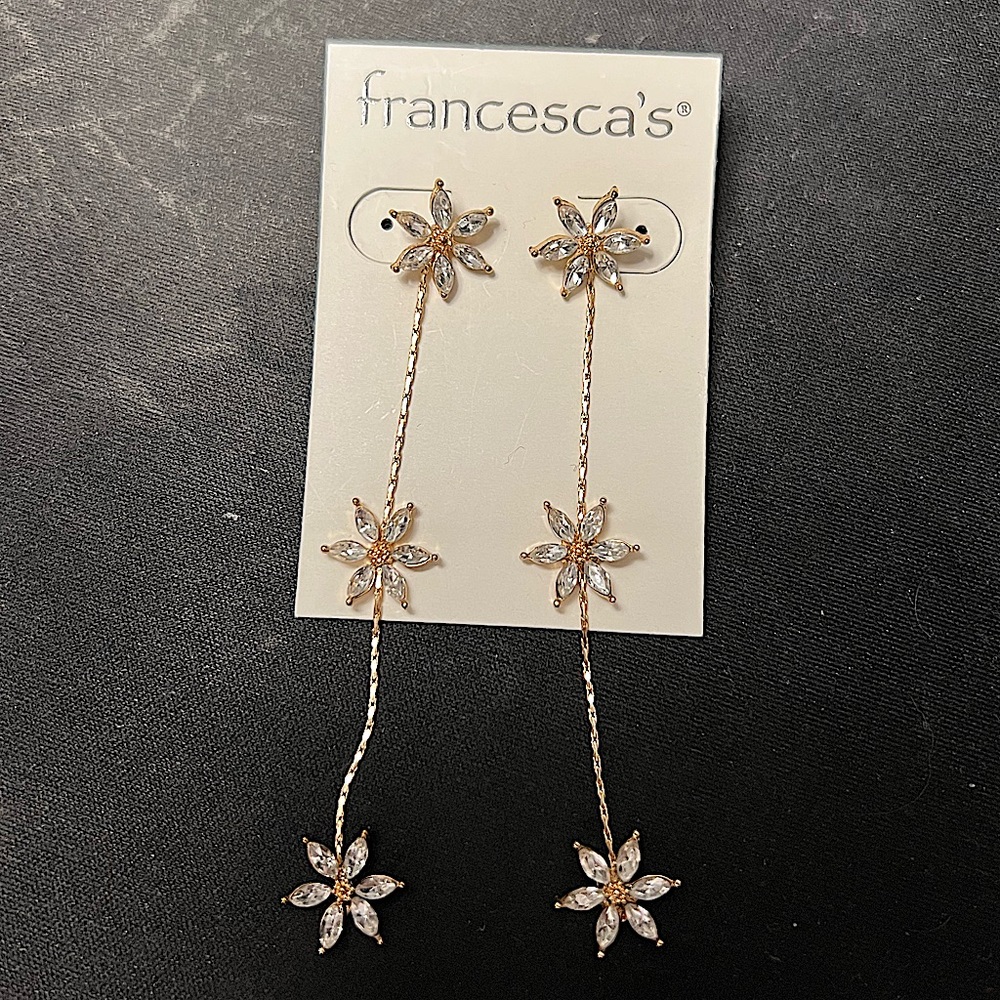 Francesca’s Flower Glass Earrings